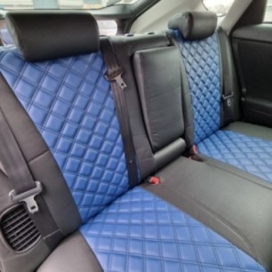 NISSAN  | Design 8 | Blue D10 with Black D15 Side And Diamonds Pattern